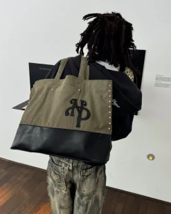 Nude Project Allday Shopper Bag Olive New