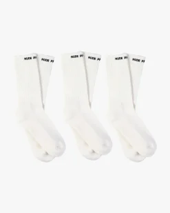 Nude Project Allday Socks White 3Xpack Best
