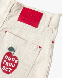 Nude Project Apple Crew Denim Shorts Raw Sale