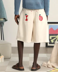 Nude Project Apple Crew Denim Shorts Raw Sale