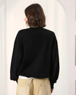 Nude Project Apple Crew Sweatshirt Black Fashion