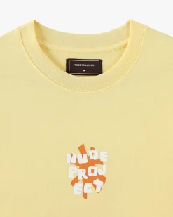 Nude Project Astro Tee Pale Banana Clearance