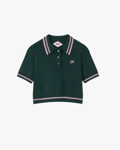 Nude Project Bacuri Knit Polo Green New