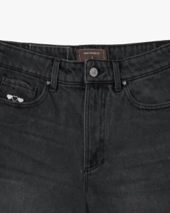 Nude Project Basic Denim Shorts Black Outlet