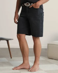 Nude Project Basic Denim Shorts Black Outlet