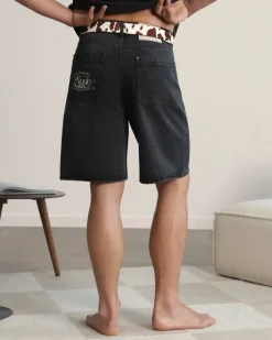 Nude Project Basic Denim Shorts Black Outlet