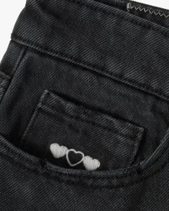 Nude Project Basic Denim Shorts Black Outlet