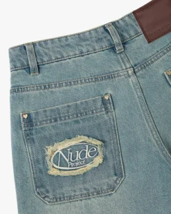 Nude Project Basic Denim Shorts Sand Wash Sale