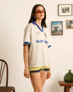 Nude Project Basic Football Tee White Hot