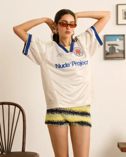 Nude Project Basic Football Tee White Hot