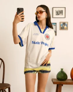 Nude Project Basic Football Tee White Hot