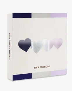 Nude Project Basic Tee Lilac/Grey/Navy 3Xpack Sale