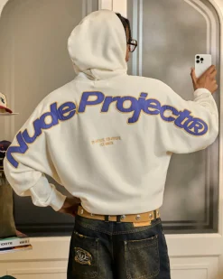 Nude Project Beast Zip-Up Hoodie Marshmallow Clearance