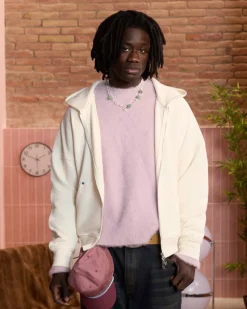 Nude Project Beast Zip-Up Hoodie Marshmallow Clearance