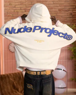 Nude Project Beast Zip-Up Hoodie Marshmallow Clearance