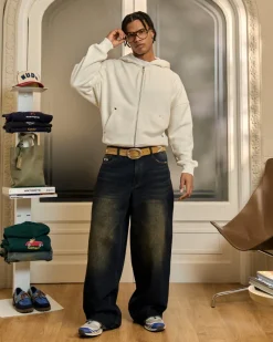 Nude Project Beast Zip-Up Hoodie Marshmallow Clearance