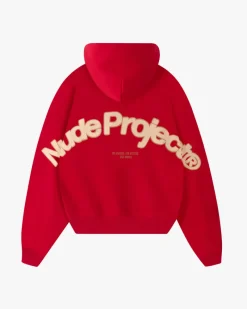 Nude Project Beast Zip-Up Hoodie Red Online