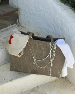 Nude Project Big Canvas Bag Brown New