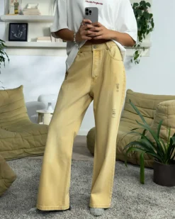 Nude Project Bootcut Jeans Yellow Sale