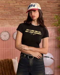 Nude Project Bored Top Black Hot