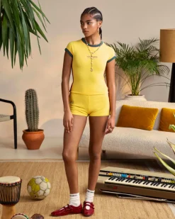 Nude Project Brazil Tee Yellow Fashion