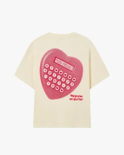 Nude Project Calculator Tee Marshmallow Hot