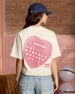 Nude Project Calculator Tee Marshmallow Hot
