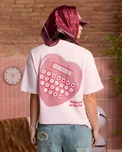 Nude Project Calculator Tee Pink Sale