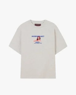 Nude Project Call Tee Grey Melange Sale