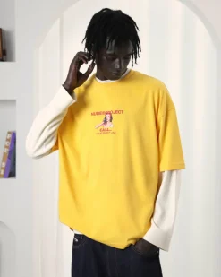 Nude Project Call Tee Yellow Hot