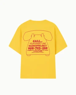 Nude Project Call Tee Yellow Hot