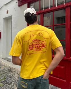 Nude Project Call Tee Yellow Hot