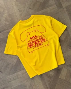Nude Project Call Tee Yellow Hot