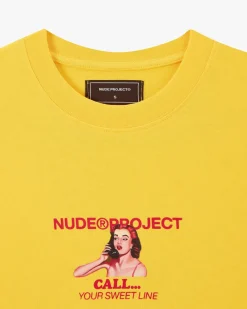 Nude Project Call Tee Yellow Hot