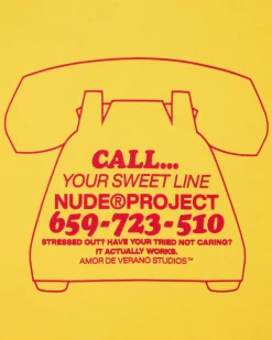 Nude Project Call Tee Yellow Hot