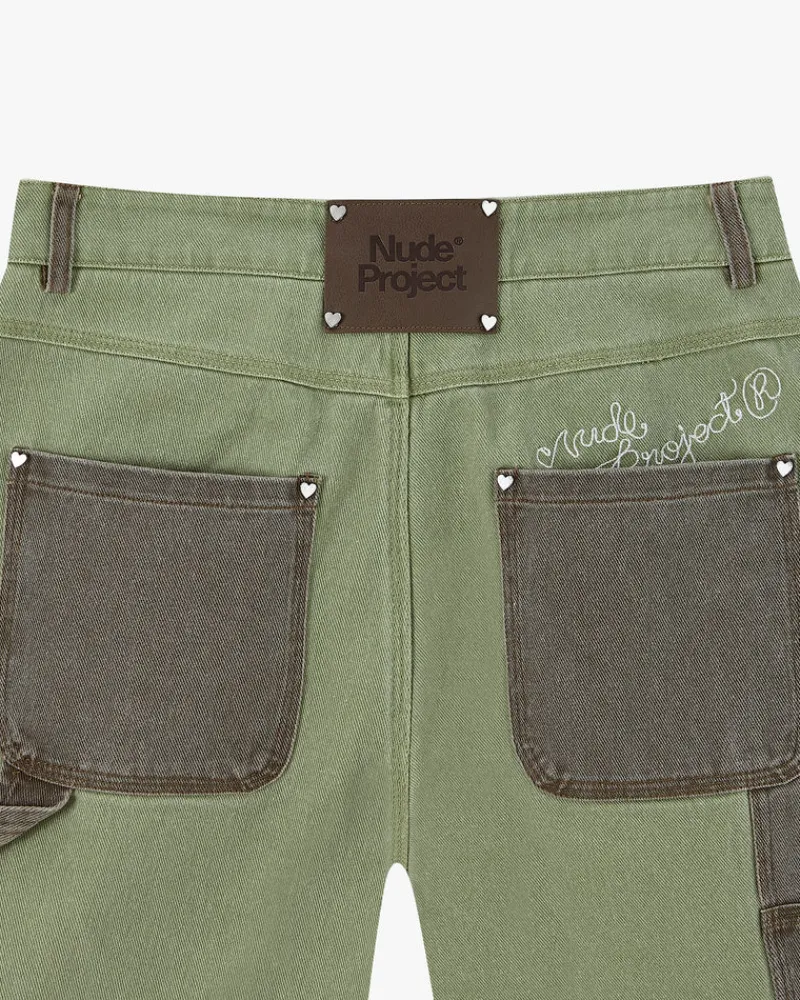 Nude Project Carpenter Shorts Colorblock Hot