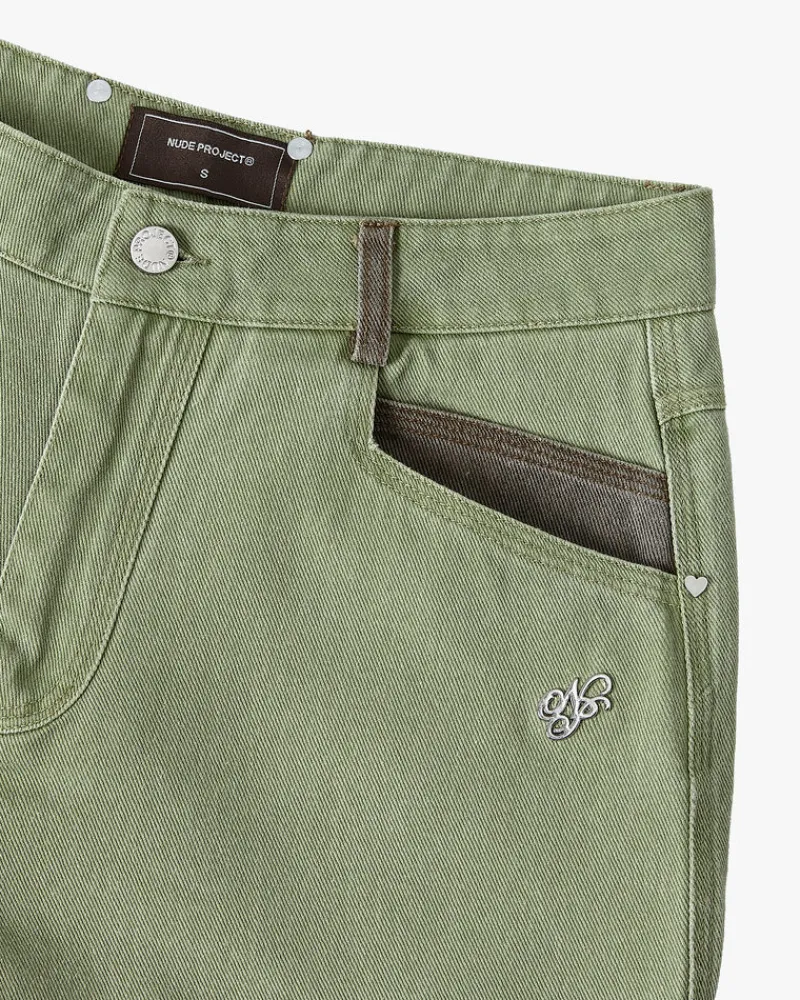 Nude Project Carpenter Shorts Colorblock Hot