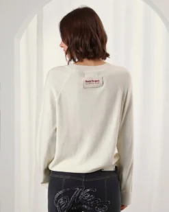 Nude Project Cerise Knit Sweater Marshmallow Hot