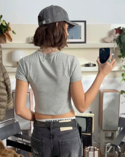 Nude Project Cerise Top Grey Melange Online