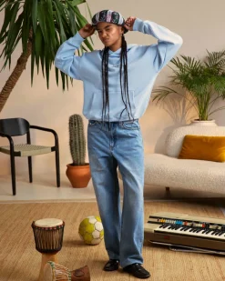 Nude Project Champion Hoodie Light Blue Outlet