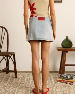 Nude Project Cherry Denim Skirt Outlet