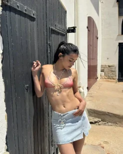 Nude Project Cherry Denim Skirt Outlet