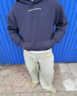 Nude Project Cherry Hoodie Navy Fashion