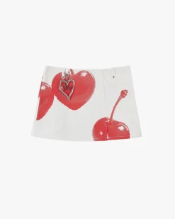 Nude Project Cherry White Skirt Outlet