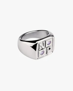Nude Project Chess Ring Silver Fashion