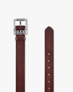 Nude Project Classic Belt Worn Brown Hot