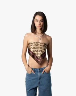 Nude Project Classic Handkerchief Logo Brown Outlet