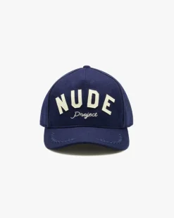 Nude Project Classic Varsity Cap Navy Outlet