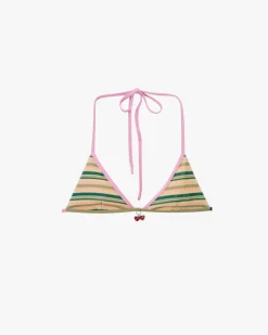 Nude Project Costa Bikini Top Stripes Outlet