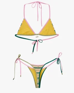 Nude Project Costa Bikini Top Stripes Outlet